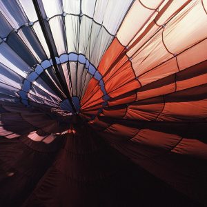 Orange & White Parachute