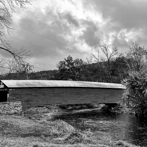 Covered Bridge - B&W