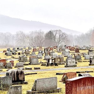 Rainy Morning In The Cemetery
